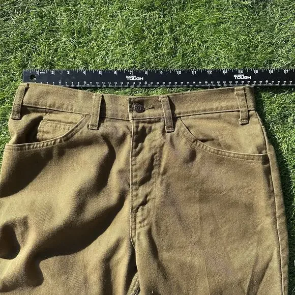 Vintage Levi Strauss Jeans Men Size 30 x 26 Brown‎ Talon Zipper - Picture 9 of 9